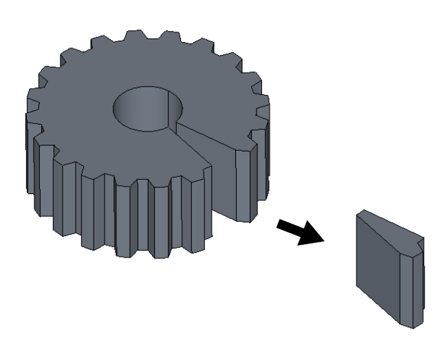 Cut out sector