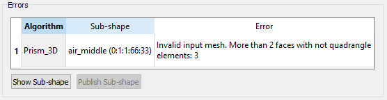 Salome error content