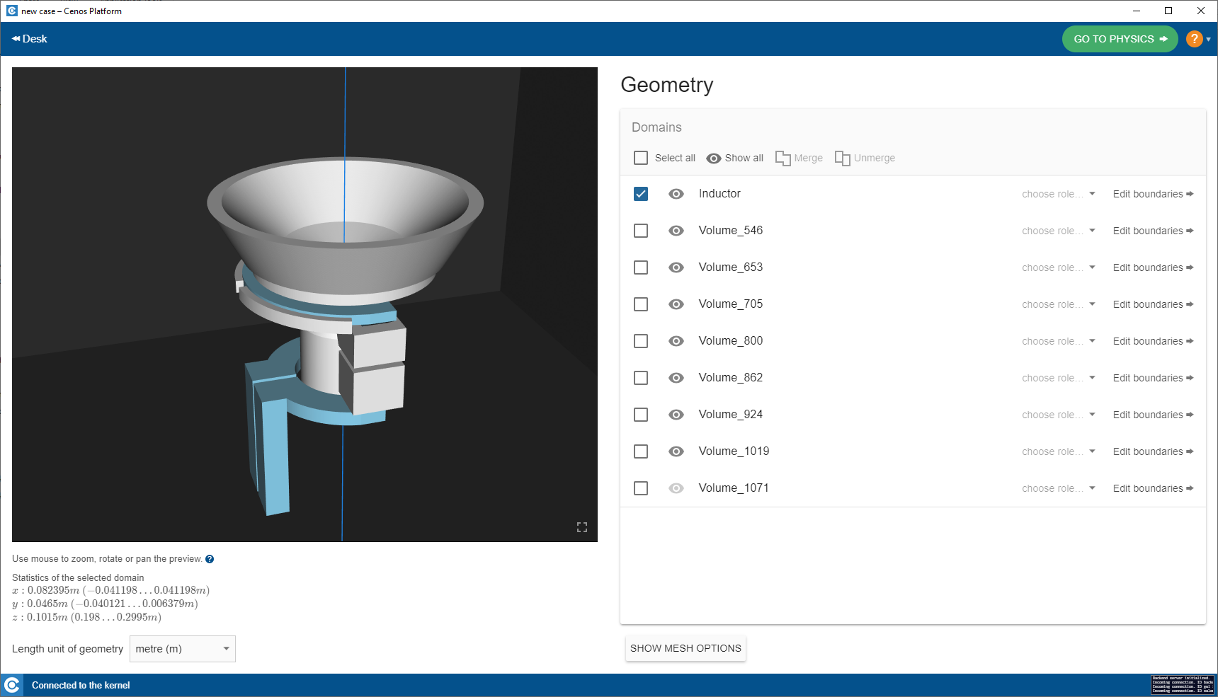 From CAD window