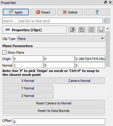 Clip properties