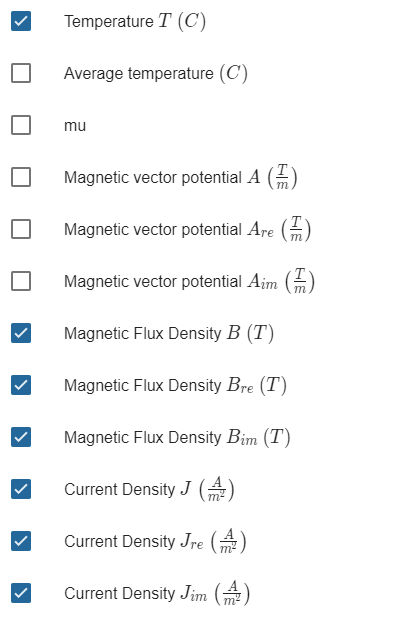 Post-processing settings