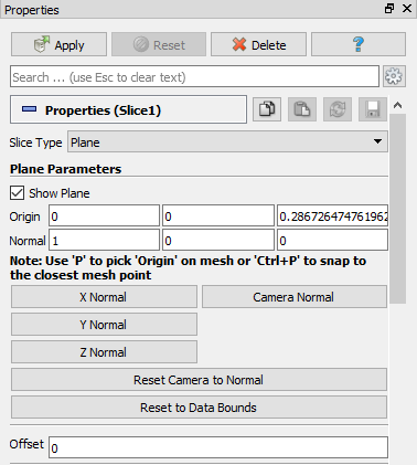 Slice properties