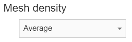 Mesh density